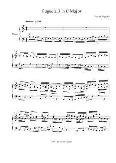 Fugue a 3 in C major: Fugue a 3 in C major by Voytek Gagalka