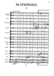 Symphony No.6 in C Minor, Op.58: Full score by Alexander Glazunov