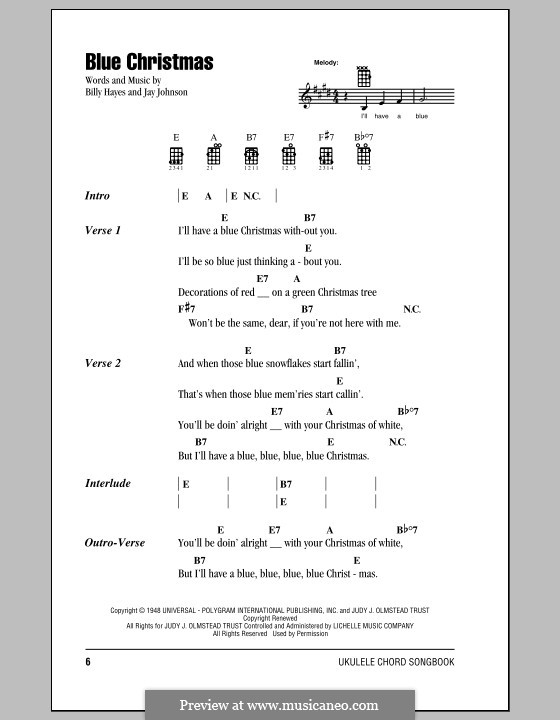 Vocal version: Lyrics and chords by Billy Hayes, Jay Johnson