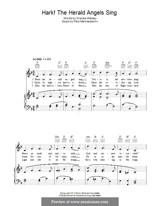 Vocal version: For voice and piano (or guitar) by Felix Mendelssohn-Bartholdy