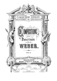 Six Sonatas for Violin and Piano, Op.10: For piano four hands by Carl Maria von Weber