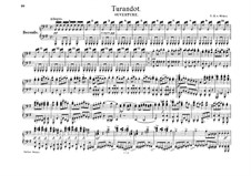 Turandot. Overture, J.74 Op.37: For piano four hands by Carl Maria von Weber