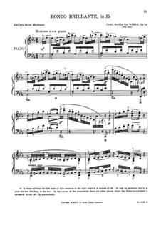 Brilliant Rondo, J.252 Op.62: For piano by Carl Maria von Weber