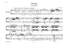 Overture: For piano four hands by Carl Maria von Weber