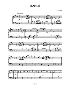 Five Pieces: No.5 Bourrée by Wilhelm Friedemann Bach