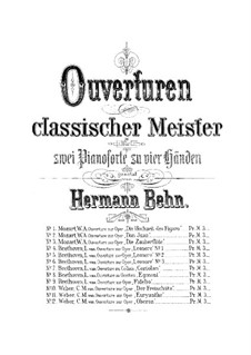 Overture: For piano four hands by Carl Maria von Weber