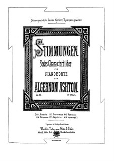 Stimmungen. Six Piano Pieces, Op.60: Stimmungen. Six Piano Pieces by Algernon Ashton