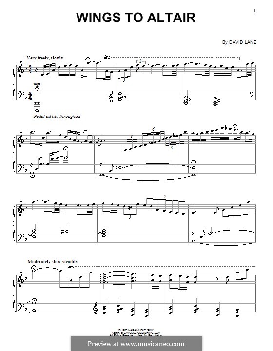 Wings to Altair: For piano by David Lanz