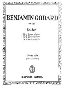 Etudes for Piano, Op.149: Etudes melodiques (Book II) by Benjamin Godard