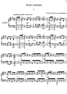 Etudes for Piano, Op.149: Etudes rythmiques (Book III) by Benjamin Godard