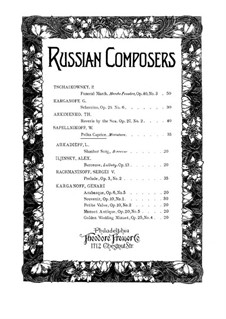 Three Pieces for Piano, Op.6: No.2 Polka-Miniature by Vasily Sapelnikov