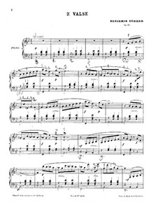 Waltz No.2 in B Flat Major, Op.56: For piano by Benjamin Godard