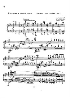 Two Cadenzas to Piano Concerto No.4 by Beethoven: Two Cadenzas to Piano Concerto No.4 by Beethoven by Leopold Godowsky