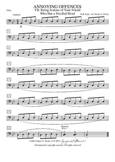 Peccadilles importunes: No.1 Etre jaloux de son camarade qui a une grosse tête – tuba part by Erik Satie