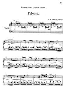 Four Pieces for Piano, Op.109: No.2 Fileuse by Marco Enrico Bossi