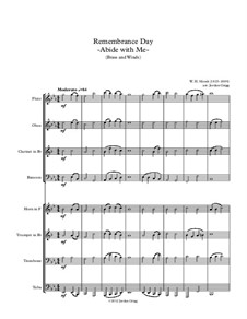 Abide with Me: For brass and winds by William Henry Monk