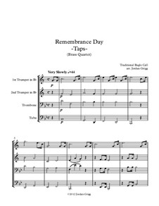 Taps: For brass quartet by Daniel Adams Butterfield