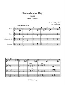 Taps: For wind quartet by Daniel Adams Butterfield