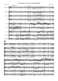 Te Deum 'C'est le Seigneur': Full score by Richard Errington