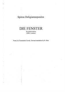 Die Fenster: Die Fenster by Spiros Deligiannopoulos
