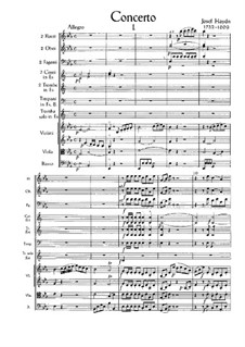 Concerto for Trumpet and Orchestra in E Flat Major, Hob.VIIe/1: Full score by Joseph Haydn