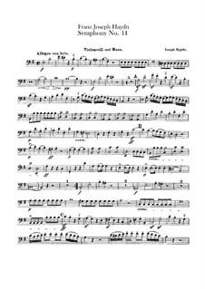 Symphony No.44 in E Minor 'Mourning', Hob.I/44: Cello and double bass part by Joseph Haydn
