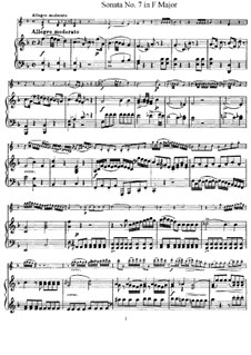 Sonata No.7 in F Major: Full score, Solo part by Joseph Haydn
