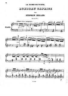 Pieces on Themes from 'La dame de pique' by Halévy, Op.75: No.1 Rondeau-Caprice by Stephen Heller