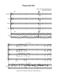 Peace Be Still by C.B. McLean - sheet music on MusicaNeo