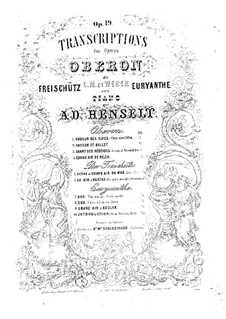 Act II No.14 Mermaid's Song: For piano by Carl Maria von Weber