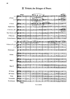 Complete Suite: Movement II – full score by Gustav Holst