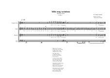 Bible song variations for male choir based on a poem of  Robert Seymour Bridges, MVWV 353: Bible song variations for male choir based on a poem of  Robert Seymour Bridges by Maurice Verheul