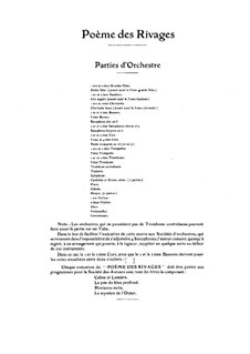 Poème des rivages, Op.77: Full score by Vincent d' Indy