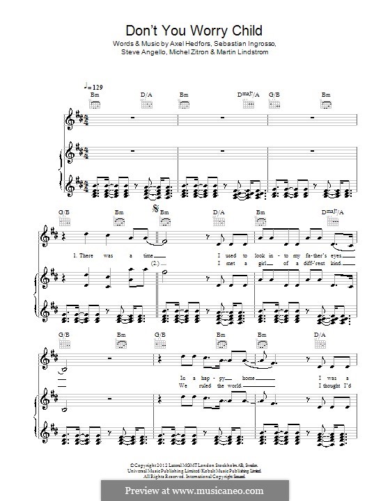 swedish house mafia don t you worry child acoustic version