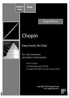 Chopin: Duo pack. For piano and violin (or other C instruments) by Diego Minoia