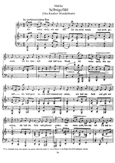Des Knaben Wunderhorn (The Youth's Magic Horn): Selbstgefühl (Self-assurance) by Gustav Mahler