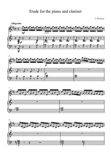 Etude for Piano and Clarinet: Etude for Piano and Clarinet by Ivan Portovoj