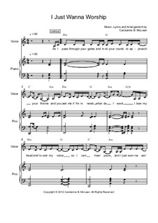 I Just Wanna Worship: I Just Wanna Worship by Carolanne B. McLean