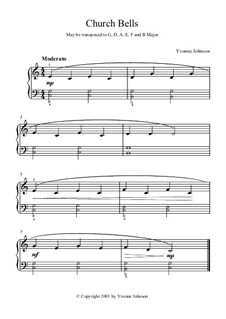 Church Bells by Y. Johnson - sheet music on MusicaNeo