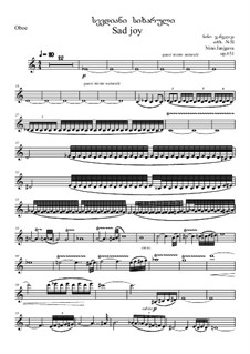 Concerto for Oboe, Harp and chamber orchestra, Op.51: Oboe part by Nino Janjgava