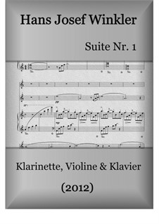 Suite No.1 with four dances: Trio with clarinet and violin by Hans Josef Winkler