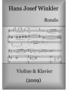 Rondo alla fianco a fianco: For violin and piano by Hans Josef Winkler