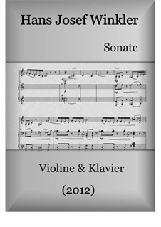 Sonata for violin and piano: Sonata for violin and piano by Hans Josef Winkler