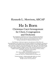 He is Born, the Holy Child (Il est ne, le divin enfant): For mixed choir and piano by folklore