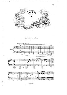Manon: Act V. Arrangement for voices and piano by Jules Massenet