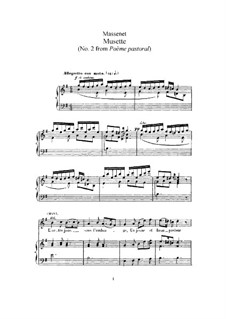 Musette: For high voice and piano by Jules Massenet