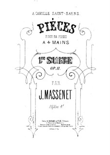 Suite for Piano Four Hands, Op.11: Movement I by Jules Massenet