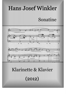 Sonata: For clarinet and piano by Hans Josef Winkler