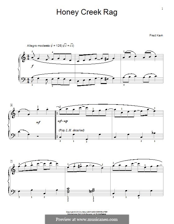 Honey Creek Rag: Honey Creek Rag by Fred Kern