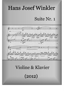 Suite No.1 with four dances: Duo with violin by Hans Josef Winkler